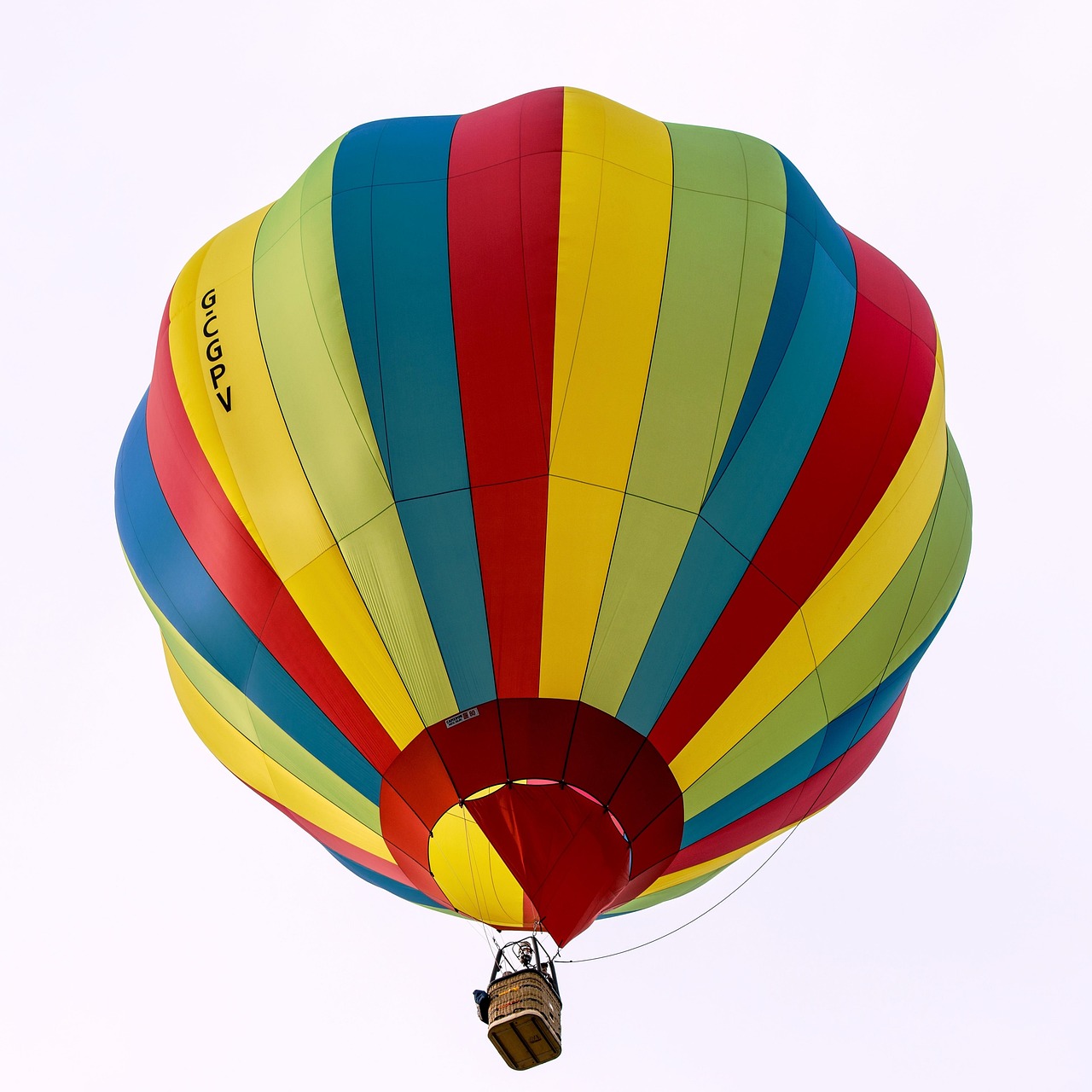 Pilot preparing the hot air balloon